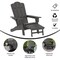 Flash Furniture Gray Adirondack Chairs with Ottoman-Cupholder, 2PK 2-LE-HMP-1044-110-GY-GG - alternate 8